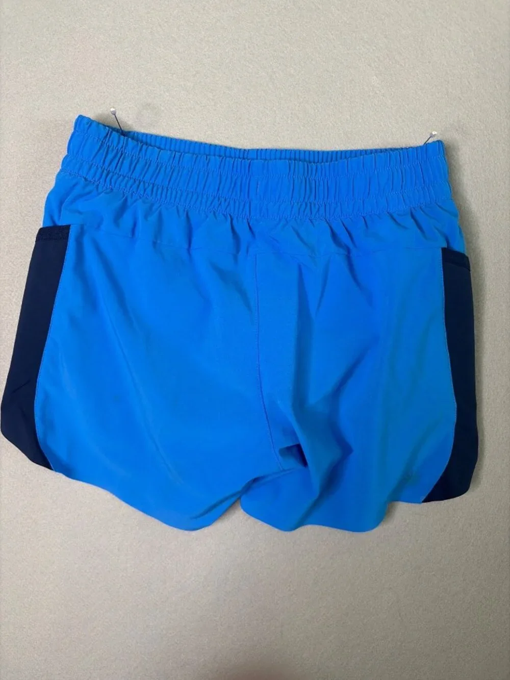Athleta Girl Get in the Game Shorts Size L/12 Racing Stripes Pockets Athletic